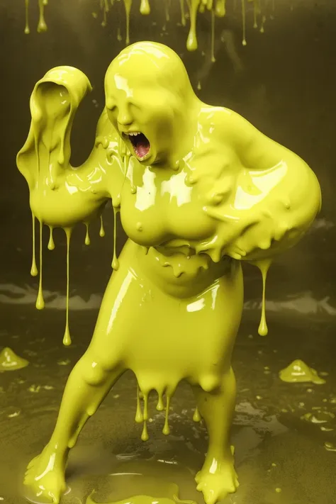 [Base:Beautiful Realistic Asians-v7] Slimy (Yellow) Yellow