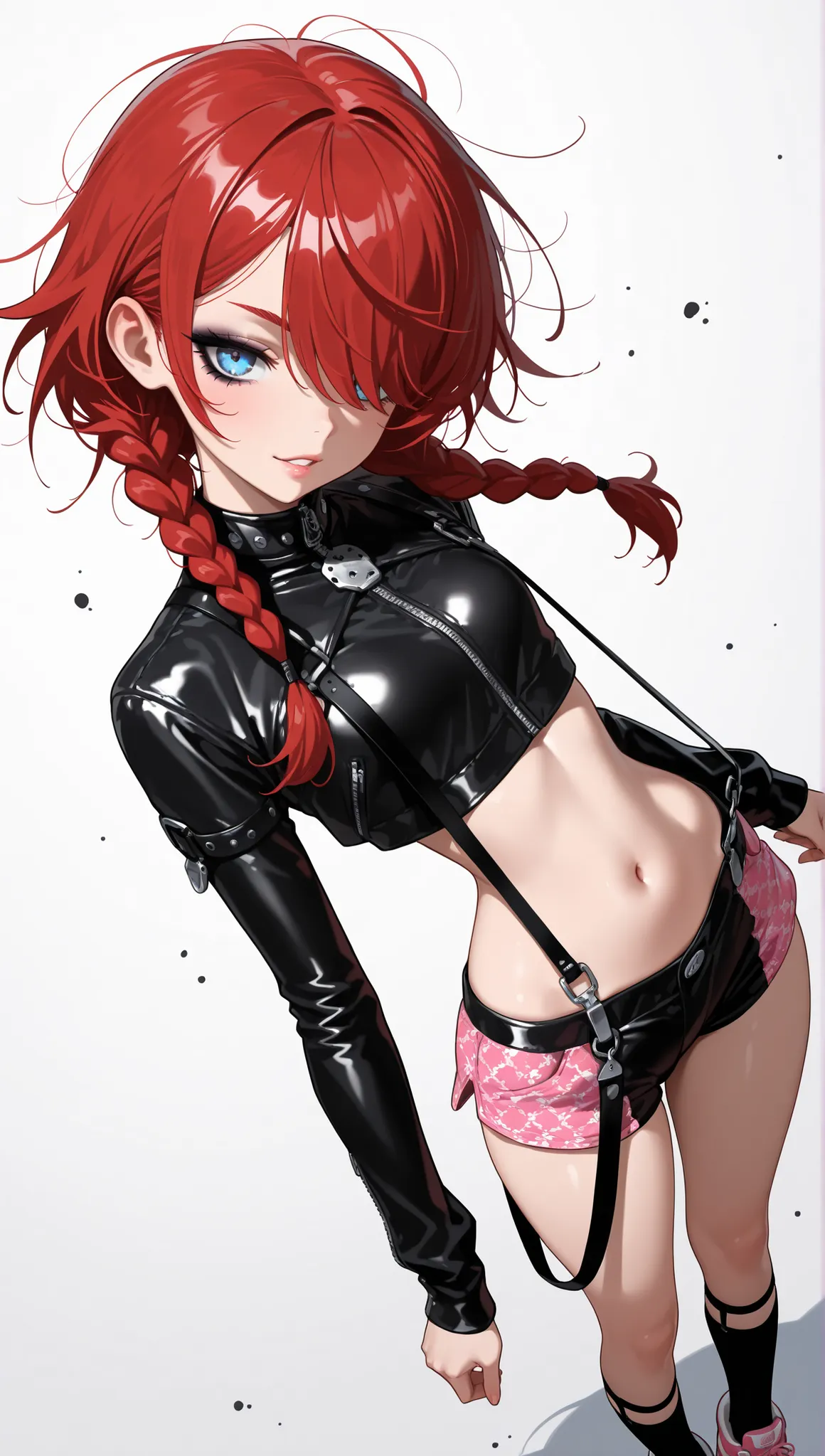 (masterpiece:1.35), (very aesthetic, best quality:1.3), highly detailed, dark environment, backlit, absurdres, hyperdetailed, addmicrodetails, flat anime artstyle, (no lineart), detailed shading and shadows, solo, intricate design, dynamic angle, dynamic v...
