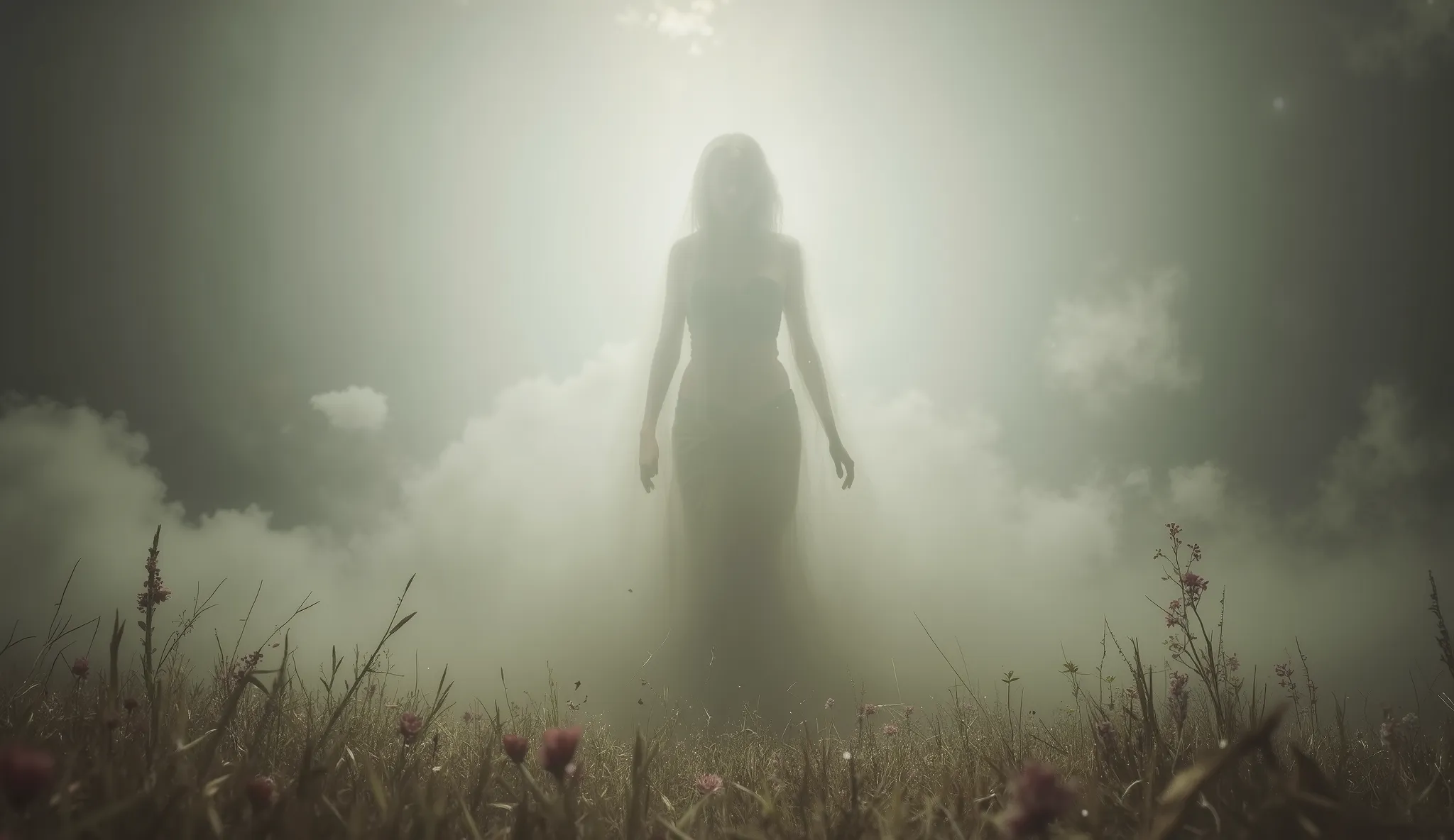 Apparition, ethereal, surreal, haunting art, high detail, masterpiece.