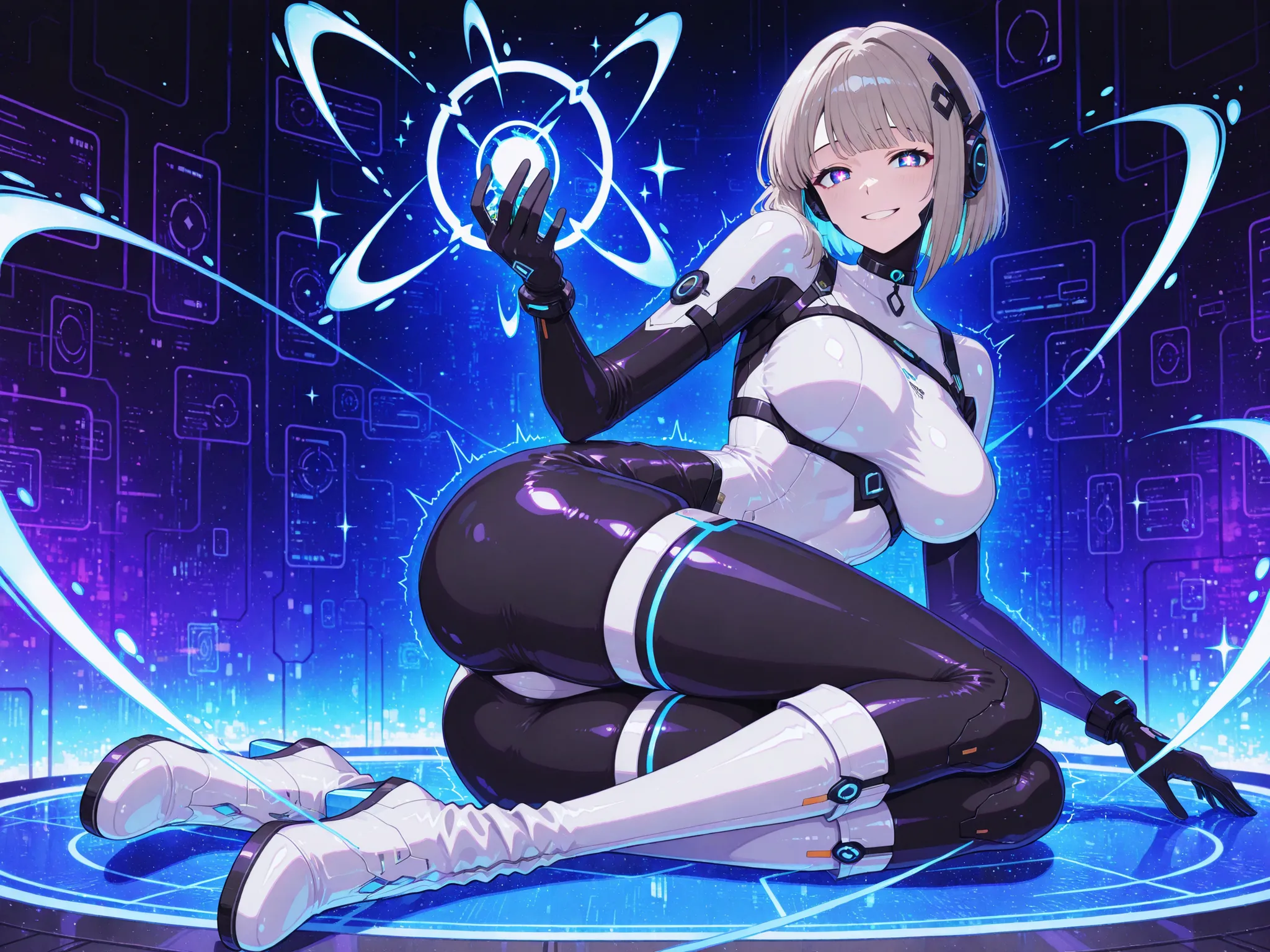 Optimized AI Character Reference Prompt – Riko, The Tutorial AI
Character Type: Sci-Fi AI Companion | Advanced Digital Assistant | Glitching Synthetic Waifu

General Appearance:

A futuristic AI assistant with a sleek, professional yet subtly alluring aest...