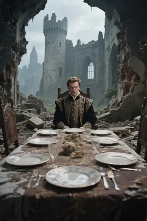 The Last Supper in a Crumbling Castle