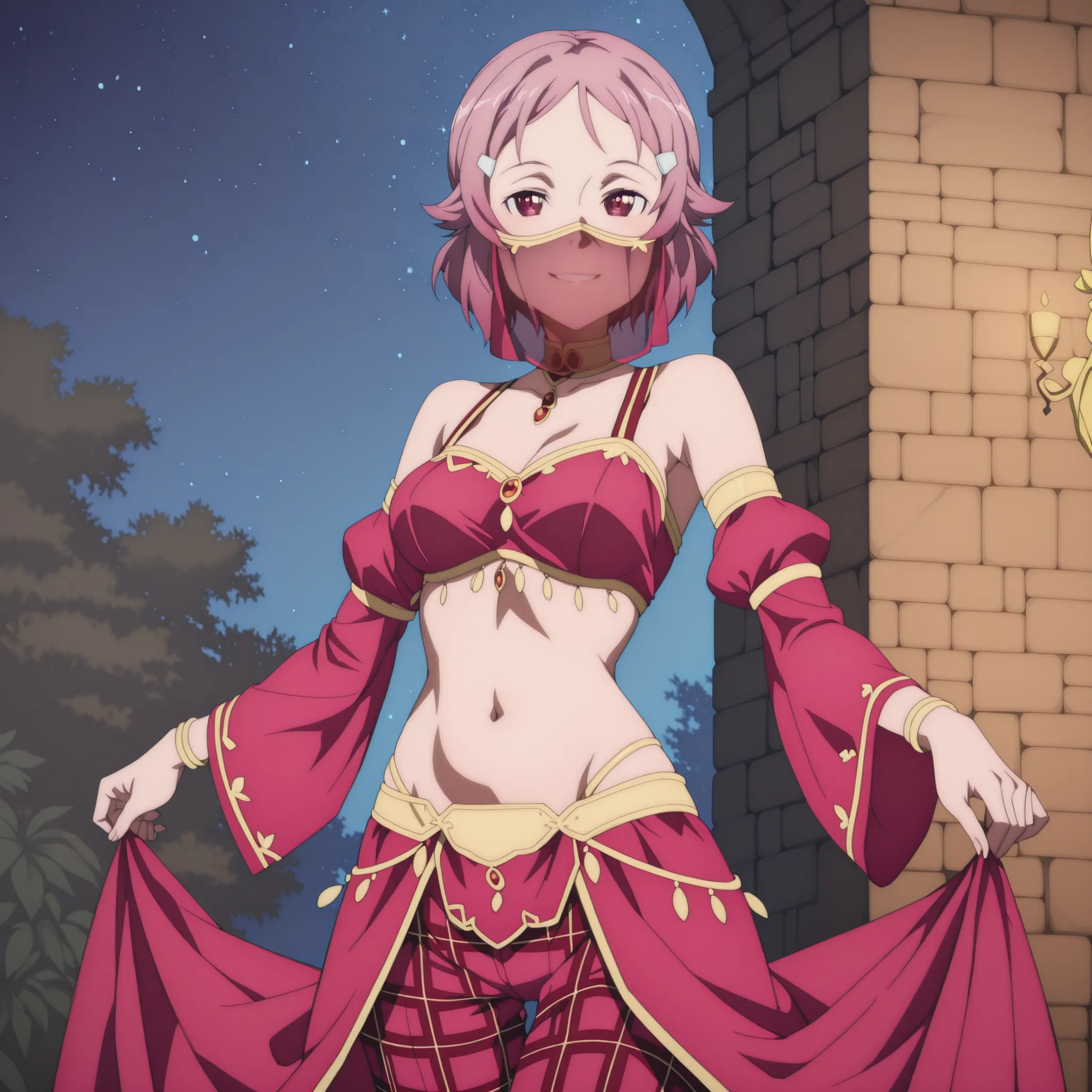 1girl:1 . 5) , (Seul:1 . 5) , score_9 , score_8_haut , score_7_haut , source_anime , Official work  , ultra-detailed , masterpiece , best quality plaid shorts , high res , beaux yeux , detailed eyes , Detailed Face , beautiful detailed eyes ,Sword Art Onli...