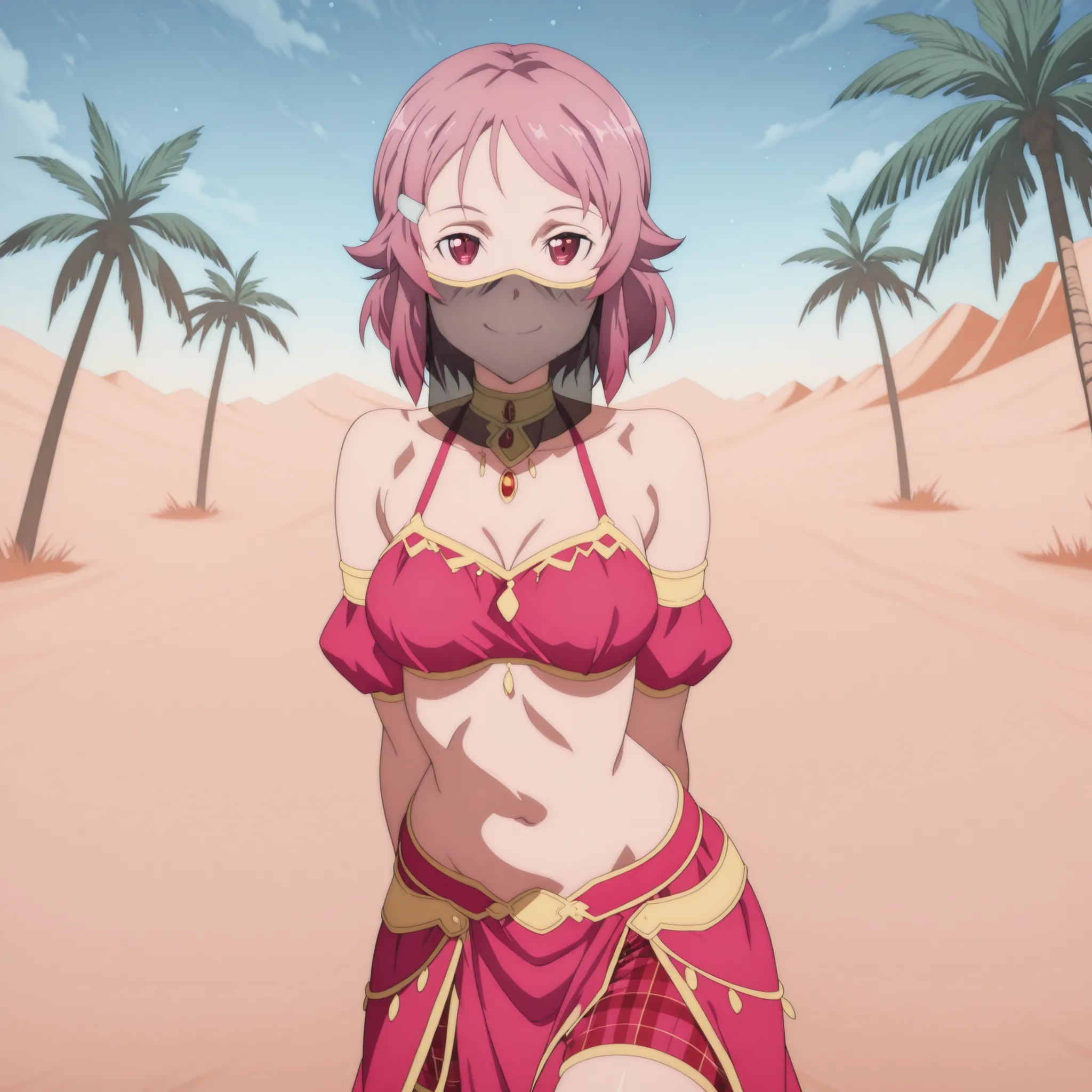 1girl:1 . 5) , (Seul:1 . 5) , score_9 , score_8_haut , score_7_haut , source_anime , Official work  , ultra-detailed , masterpiece , best quality plaid shorts , high res , beaux yeux , detailed eyes , Detailed Face , beautiful detailed eyes ,Sword Art Onli...