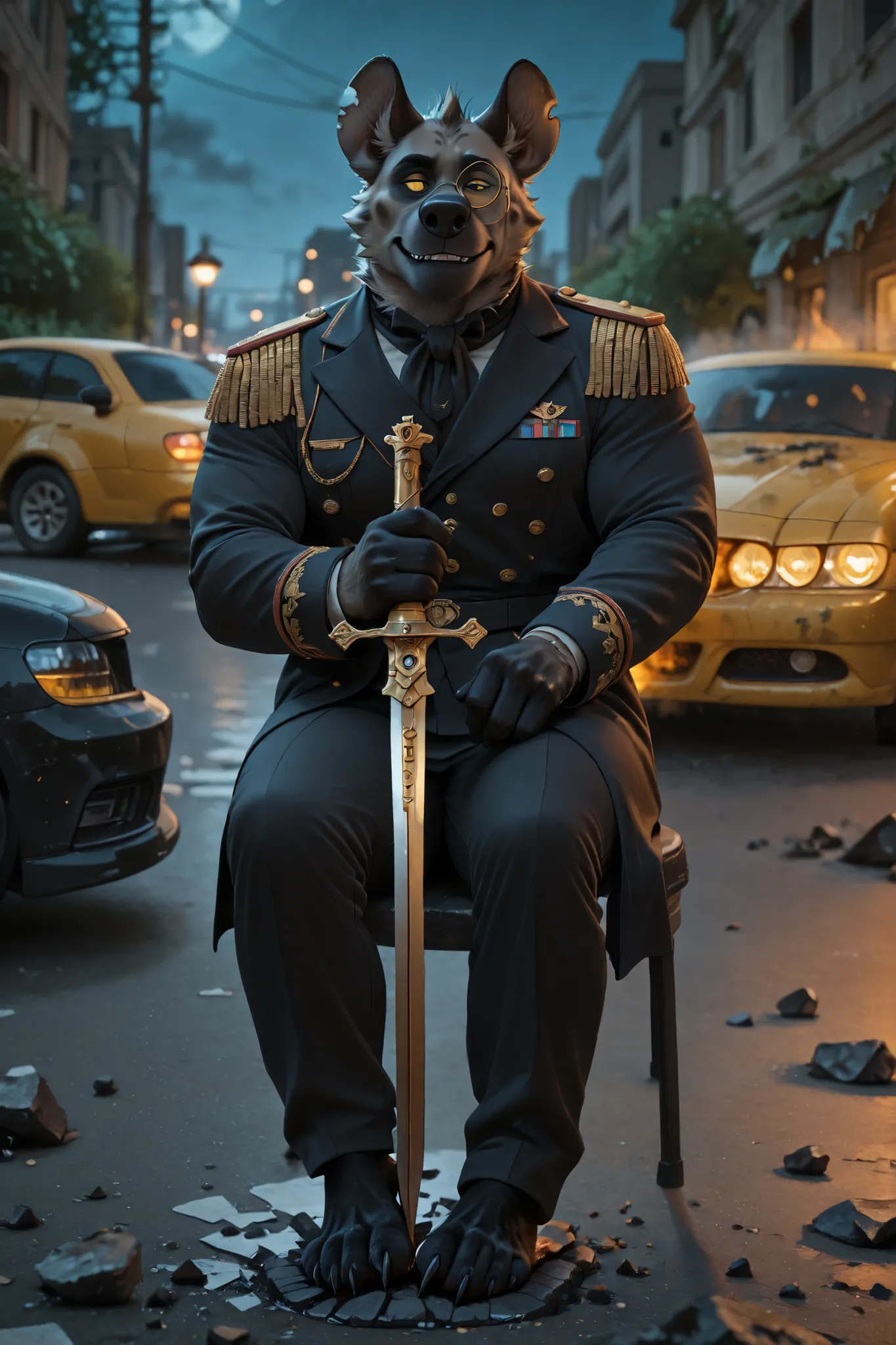 score_9, score_8_up, score_7_up, (best quality), ultra-detailed, high resolution, 8k, masterpiece, best quality, amazing quality,

high quality, RAW photo, ultra-highres, ((aristocratic military uniform)), ((gold epaulettes)), ((holding ceremonial sword)),...