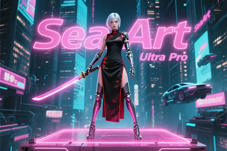 SeaArt Ultra Pro科幻赛博风格教程