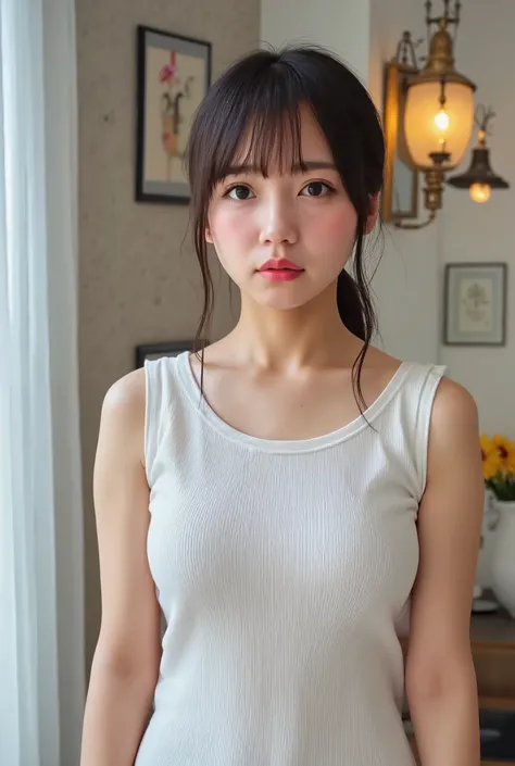 (( premium quality,  8k )), ((masterpiece)), ( details),     Japanese girl,   first-person view   ,1 woman, Petite Woman ,   sexy,(  in the bedroom),(((    Very Big Breasts ,    Naked,  beautiful breasts, short bob hair , black hair))),  dark haired  , (( ...