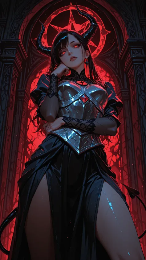 dark_art_style,
 The devil's eye in the center of the ring glowing six-pointed star,Top Gorgeous Heavy Breastplate，White breastplate，Glowing Breastplate Edge，evil atmosphere，Ultra-high-definition texture，Superb lighting rendering，The devil's eye as deep as...