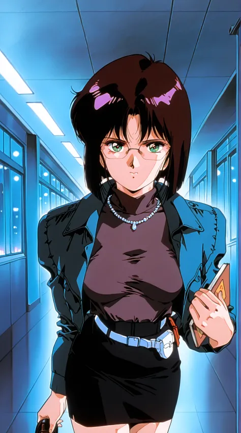 retro anime, classic anime, manga, vintage, flat colors, bold lines, matte, faded colors, retro. (artistic, evocative, stylish, dramatic). Very close view, elegant woman, masterpiece, best quality, highres, Hayase Misa, violet long hair, eyes, 1girl, solo,...