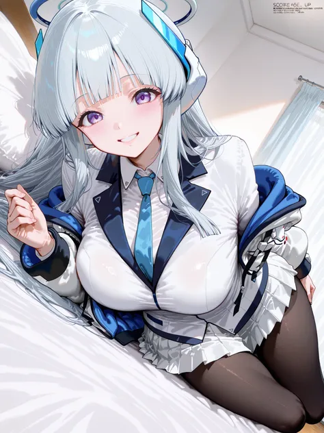 生塩ノア,
score_9, score_8_up , score_7_up , score_6_up , score_5_up ,
(masterpiece, best quality),ultra detailed,
megami magazine
BREAK
long hair, headgear, mechanical halo, large breasts, blue necktie, white shirt, off shoulder, white jacket,long sleeves, w...