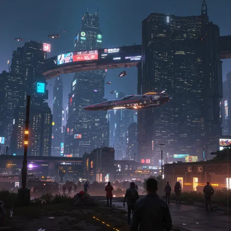 Futuristic 1(best quality,4k,8k,highres,masterpiece:1.2), photorealistic,photo-realistic:1.37)mad-srgns, highly detailed futuristic cybercity, towering skyscrapers with large media screens, gleaming metal and glass buildings, neon lights illuminating the c...