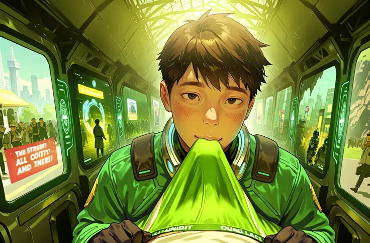 people t are on Futuristic 1(best quality,4k,8k,highres,masterpiece:1.2), photorealistic,photo-realistic:1.37)mad-srgns, highly detailed futuristic cybercity, towering skyscrapers with large media screens, gleaming metal and glass buildings, neon lights il...