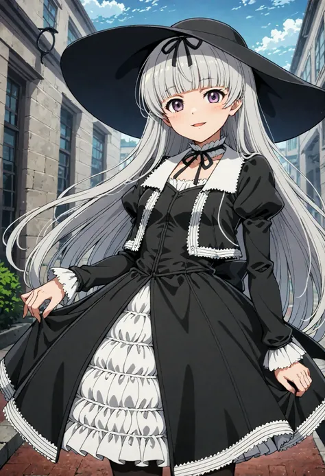 Gretel (black lagoon), Gothic Fashion,black hat,, Best Quality, HD ,masterpiece, High Resolution,,