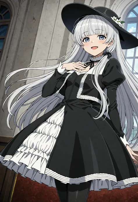 Gretel (black lagoon), Gothic Fashion,black hat,, Best Quality, HD ,masterpiece, High Resolution,,