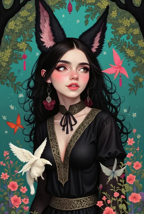  girl woman, , fox spirit