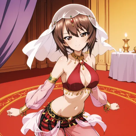 1girl:1 . 5) , (Seul:1 . 5) , score_9 , score_8_haut , score_7_haut , source_anime , Official work  , ultra-detailed , masterpiece , best quality plaid shorts , high res , beaux yeux , detailed eyes , Detailed Face , beautiful detailed eyes ,Girls Und Panz...