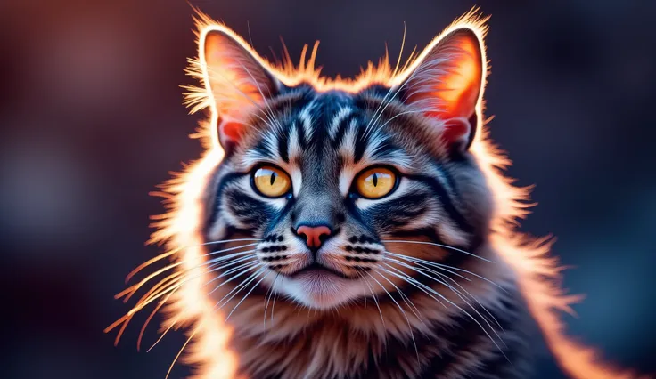 ( Close Up of an Outstanding Masterpiece:1.5)0.9] ( Maine Coon:1.2) (There are three animals:1.1)( fantastic scenery:1.2)( Strange Plants :1.0) ( colorful stars in the eyes :1.0)(Shining brilliance :1.1)(universe:0.9)