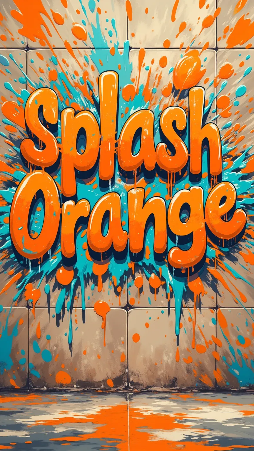 Splash Style Orange FLUX