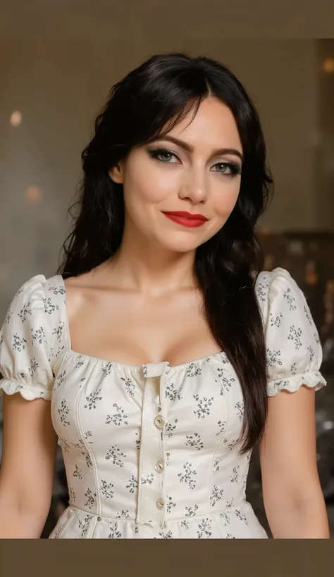 masterpiece, ultra-high quality, photorealistic, dramatic fashion scene, glamorous villain woman standing on a moving garbage truck, ultra-long luxurious black and white couture gown trailing behind, flowing fabric in the wind, cinematic lighting, late nig...