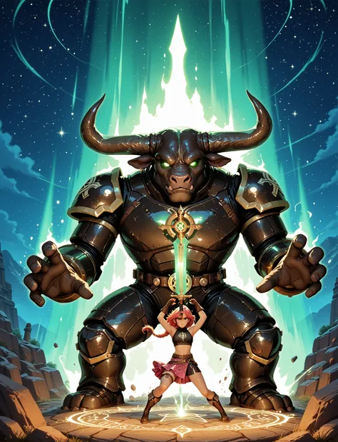 (qualidade superior:1.2), (ultra detalhado:1.1), ( epic fantasy :1.3), ((1girl)), ((powerful_mage:1.4)), ((magical_battle_outfit)), ((crop_top:1.2)), ((asymmetrical_skirt)), ((glowing_green_arcane_patterns:1.3)), ((floating_hair:1.2)), ((glowing_determined...