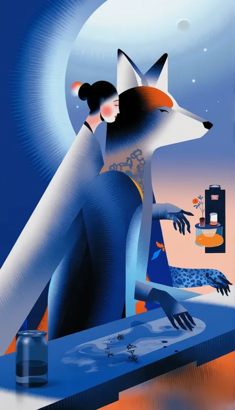  scene design，” the magic in the ordinary”，A secret drawer under the cash register in a super magical space，A strong blue light leads directly to the core of the earth，The rotating light staircase，
，A faded feather pen with magical light and a glass bottle...