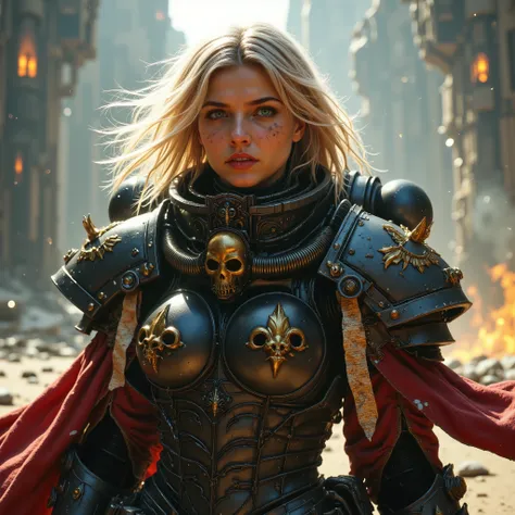 SisB40K, ультрареалистичная блондинка в доспехах SisB40K