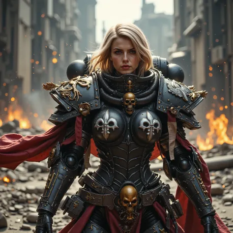 SisB40K, ультрареалистичная блондинка в доспехах SisB40K