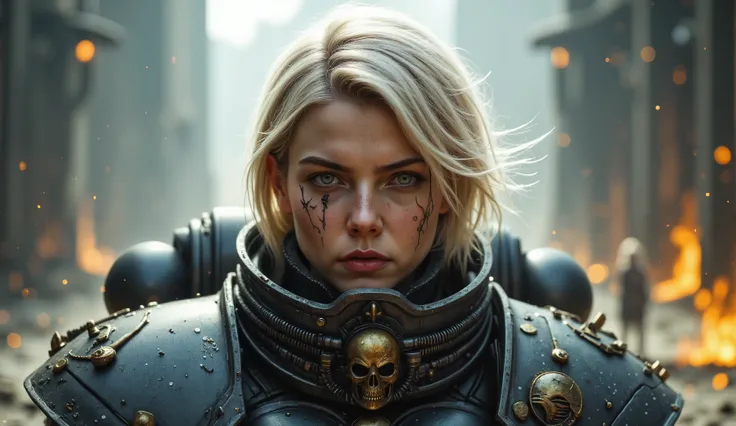 SisB40K, ультрареалистичная блондинка в доспехах SisB40K