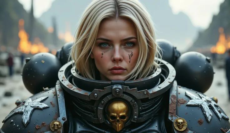 SisB40K, ультрареалистичная блондинка в доспехах SisB40K