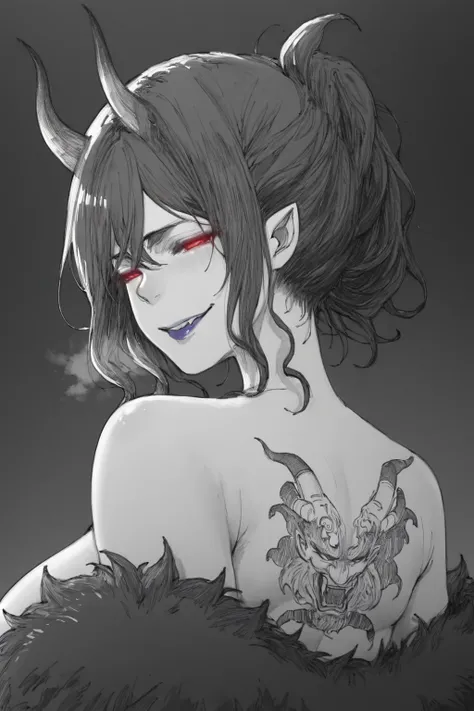 fkscrashing, ((anatomical correct)), (lineart:1.4), ((monochrome, greyscale, manga-style, spot colors)) perfect body, perfect eyes, perfect fingers, gasping, heavy breathing, gasping profusely, ((skindentation)), ((curvy)), enigma, vampire, long hair, ((bl...