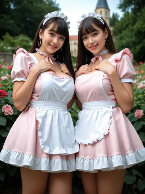 Score_9, Score_8_up, Score_7_up, Score_6_up, Score_5_up, Score_4_up, Source_real, Tag1, Tag2, Anatomically correct, realistic, 2 women, 23 years old women, beautiful women, Highly detailed beautiful face and eyes, blue eyes, blonde hair, Detailed skin, (na...