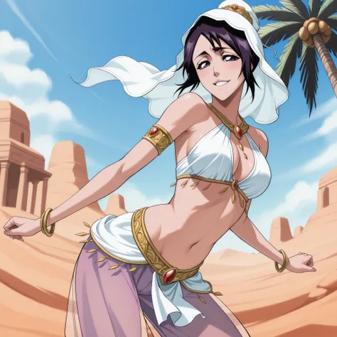 (1girl:1 . 5) , (Seul:1 . 5) , score_9 , score_8_haut , score_7_haut , source_anime , Official work , ultra-detailed , masterpiece , best quality , high res , beaux yeux , detailed eyes , detailed face , beautiful detailed eyes ,Bleach,Momo Hinamori, Arab...