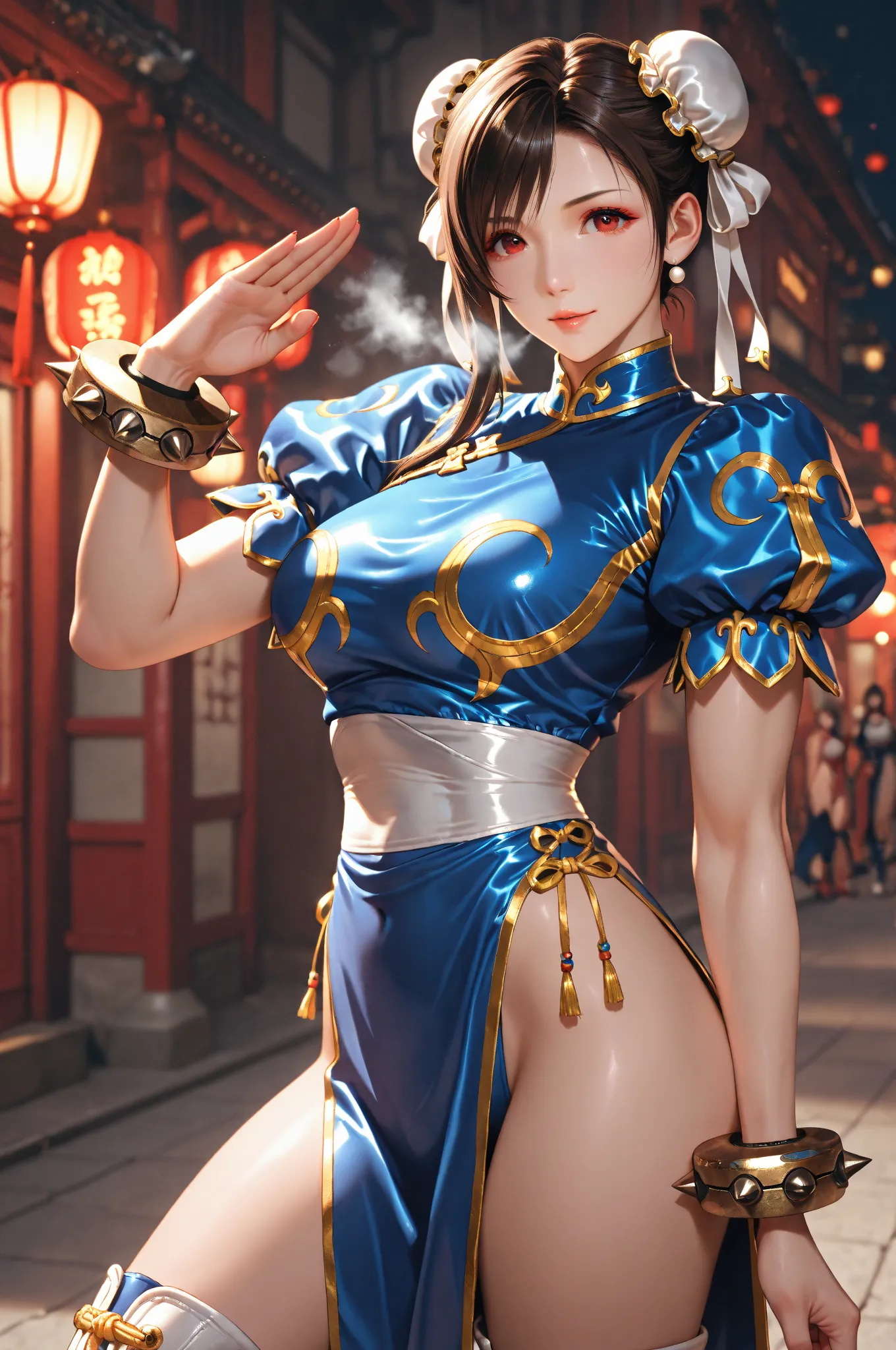 ティファの春麗コスプレ😚試作品