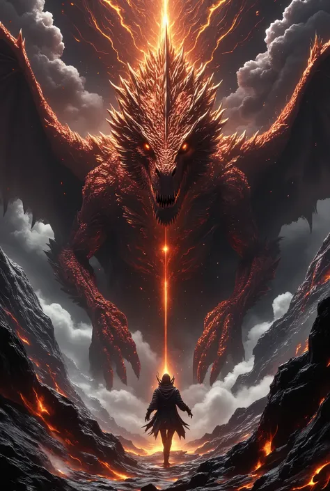 Heir the Dragon and clan, striking professional_photo, hyper_realistic_raw_photo, Canon_F_1.8_lens,35_mm_full_size_sensor,A realistic 2 legendary giant dragon that rises from the eruption mountains and fight ,god,impressive composition, 8k, 4k, 2k