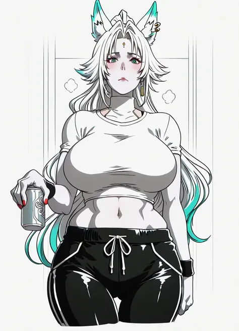 (butcha-u-style:1.4), (akitsuki_karasu-style:1.2), (kunaboto-style:1.2), ((anatomical correct)), (lineart:1.4), ((monochrome, greyscale, manga-style, spot colors)), perfect body, perfect eyes, perfect fingers, gasping, heavy breathing, gasping profusely, (...