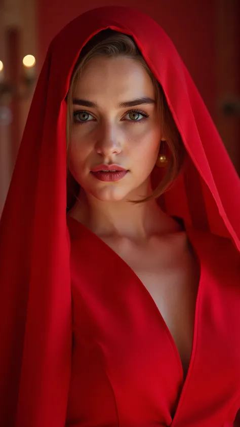 veiled woman in a red dress, posing for a photo, beautiful young model, size, thin, beautiful goddess , photo of a slim girl model, very pretty model , hot petite , 2 4 year old female model, Glatte rote Haut, Anna Nikonova alias Newmilky, sweet young wo...