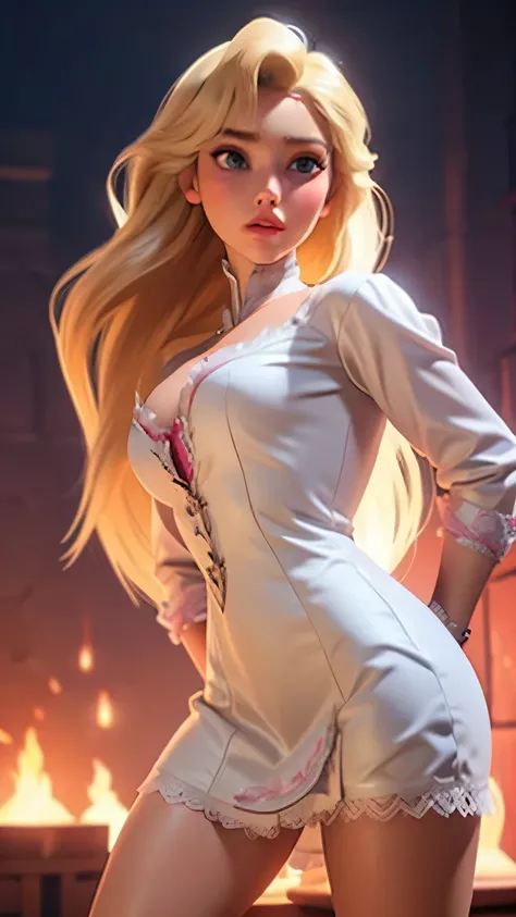 Young Elsa is very hot. busty. cutout. production.. 💗 💕 💮.  3d 
