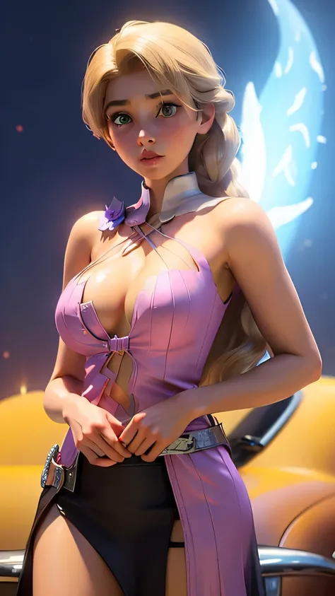 Young Elsa is very hot. busty. cutout. production.. 💗 💕 💮.  3d 