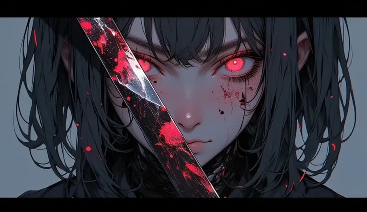 es Paramètres
Task Information: Close-up of a girl's head with her eyes hidden by a katana blade covered in fine blood particles, the reflection of a decapitated is reflected on the katana blade BREAK/masterpiece, best quality, lighting, fast shutter speed, very realistic hands, anatomically accurate representation, Unique, 8k, implies absurd, attractions, ( highly detailed explanation), (Cute look like a professional ), (vivid colors), (portrait), (soft lighting), (high resolution)spes Paramètres
Task Information: Close-up of a girl's head with her eyes hidden by a katana blade covered in fine blood particles, the reflection of a decapitated is reflected on the katana blade BREAK/masterpiece, best quality, lighting, fast shutter speed, very realistic hands, anatomically accurate representation, Unique, 8k, implies absurd, attractions, ( highly detailed explanation), (Cute look like a professional ), (vivid colors), (portrait), (soft lighting), (high resolutioneed,score_9, score_8_top, score_7_top, score_6_top, score_5_top, score_4_top, (High angle view from above) (Admire an aerial view from above) (show full body) (look at viewer) (High angle view from above) (Admire an aerial view from above) (show full body) (look at viewer), ninja style, shinobi look,