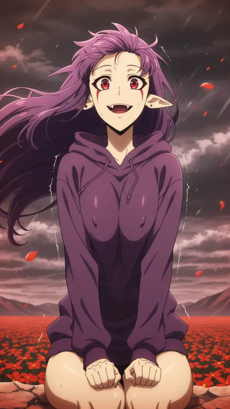 BREAK (masterpiece:1.2), best quality, high resolution, unity 8k wallpaper, (illustration:0.8), Dark poppy field under swirling storm clouds,  
wind violently shaking the flowers,
dust and petals in the air,  
ominous tension, anime cinematic style,  
by C...