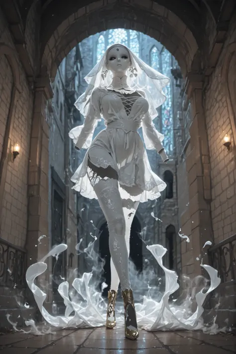 The ghost of a beautiful white woman