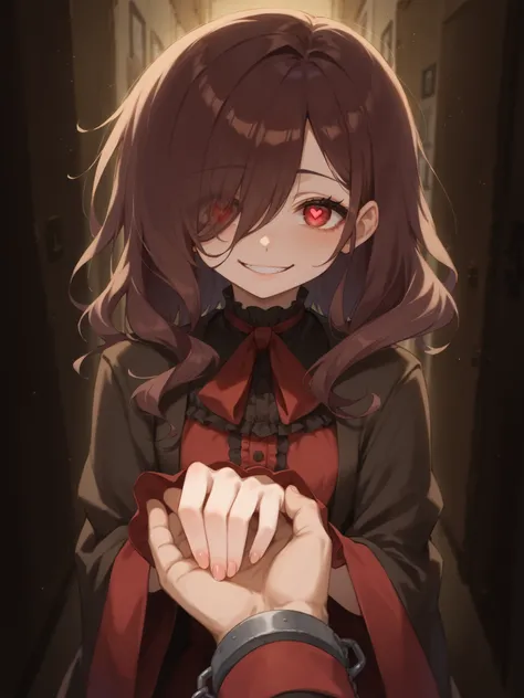 hold hands, solo focus, POV Hands, flameout,masterpiece、top quality、high resolution、Human Anatomically Accurate、
score_9、score_8_up 、 score_7_up 、 score_6_up 、 score_5_up 、 score_4_up 、solo focus、

1girl(dark haired( red highlight )、 Yandere Girl, obsessiv...