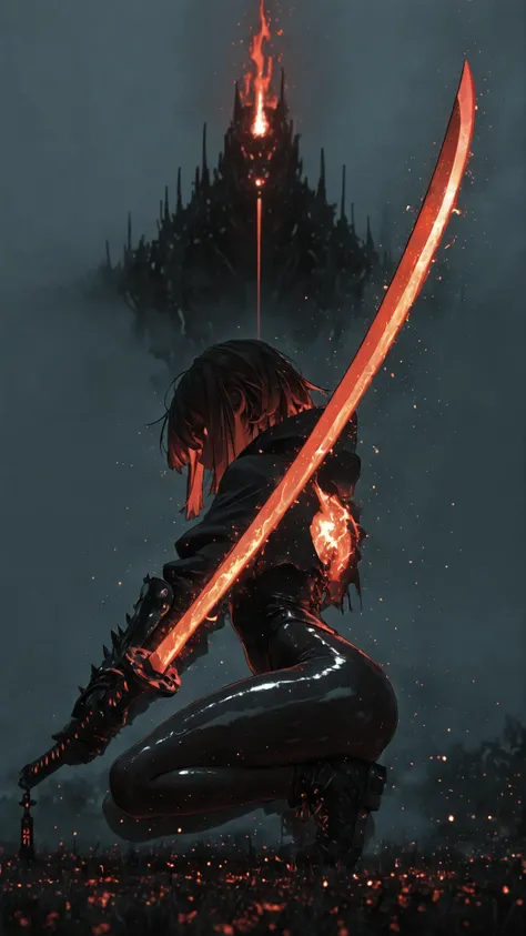 (masterpiece, best quality:1.2), amazing quality, very aesthetic, 32k, absurdres, extremely beautiful, newest, scenery, extra details, (sharp detailed:1.2), sharp focus, absurdres, official art, detailed anatomy, correct anatomy,glowing blade, glowing flam...