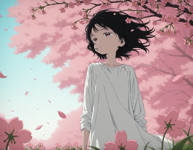 cherry blossoms, petal, wind, Flower, spring, 