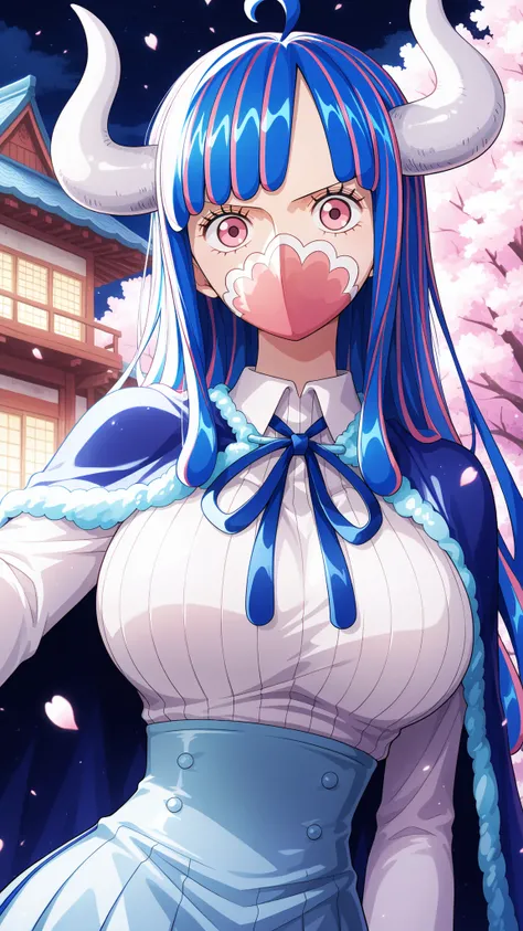 ulti,one piece
High quality , best quality , masterpiece, High Resolution , detailed face( LoRA: ulti),anatomically correct, detailed hair Style( LoRA: ulti),anime Coloring
solo, 1 girl,
long hair, multicolored hair, blue hair, ahoge, white horns, pink e...