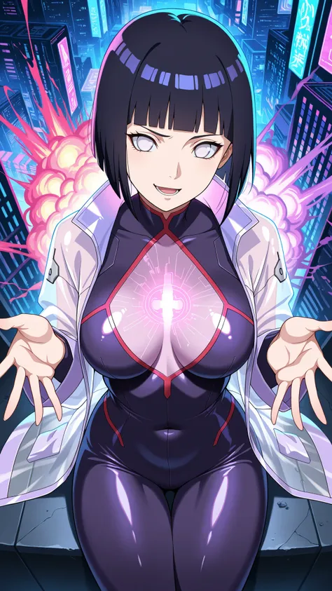 ,BREAK (masterpiece:1.2), best quality, high resolution, unity 8k wallpaper, (illustration:0.8), ultra-detailed cyberpunk city, massive neon explosion in the sky, glass skyscrapers glowing in toxic pinks, greens, purples, neon signs everywhere, streets ref...