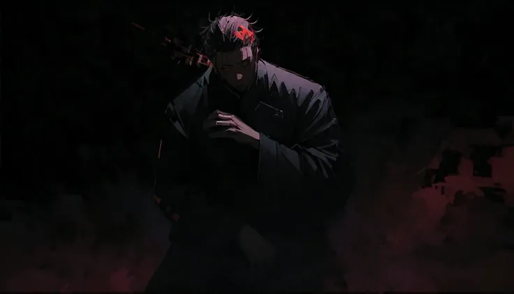 
---

"Create a dynamic and intense artwork featuring Yuji Itadori and Sukuna from 'Jujutsu Kaisen.' Yuji should be depicted in a powerful stance, with determination in his eyes, while Sukuna's malevolent presence looms behind him, embodying his sinister n...