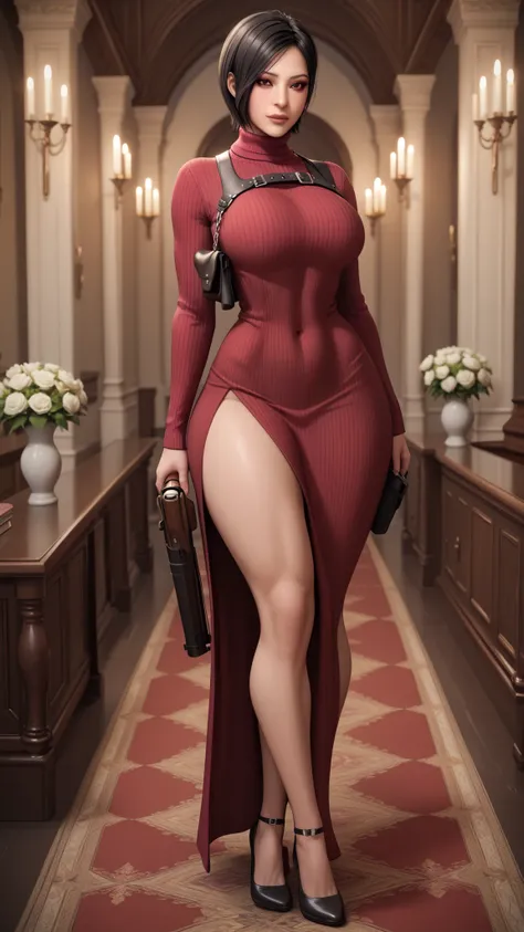 score_9, score_8_ up, score_7_ up, score_6_ up, masterpiece,   a woman ,  Thigh Thickness,(  sarribaer high res , highest quality image taken by Ki,Extremely fine and detailed details ,24K,)、(  Slim body of model  :1.5,chain on the body, very thin waist, F...