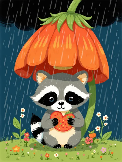 (Healing Rain · Fairy Tale Illustration) 治愈之雨 · 童话插画风 LoRA 