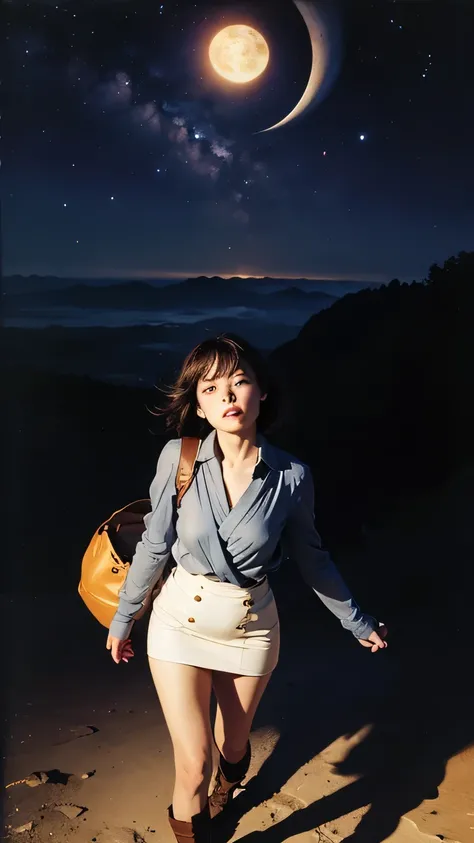 Earle Kulp Bergey, Théophile Steinlen, Georges Lacombe, Katsuhiro Otomo, Mitsuru Hattori, Surrealism, Mystery, Strange, Fantastic, Fantasy, Sci-fi, Fantasy, Japanese Anime, Walking on a Burning Unexplored Map, Gravity Waves in the Dark Void, Miniskirt Beau...