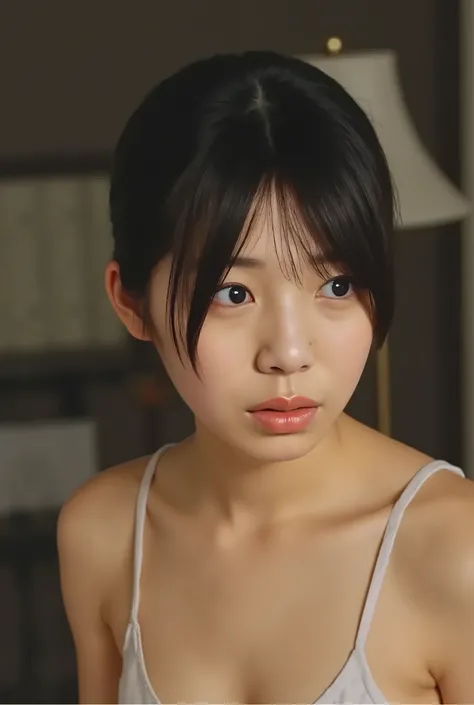 (( Premium Quality,  8k )), ((masterpiece)), ( details),     Japanese girl,   first-person view   ,One Woman, Petite Woman ,   sexy,(  in the bedroom),(((    big breasts,    Naked,  beautiful breasts, short bob hair , black hair))),  dark haired  , (( No d...